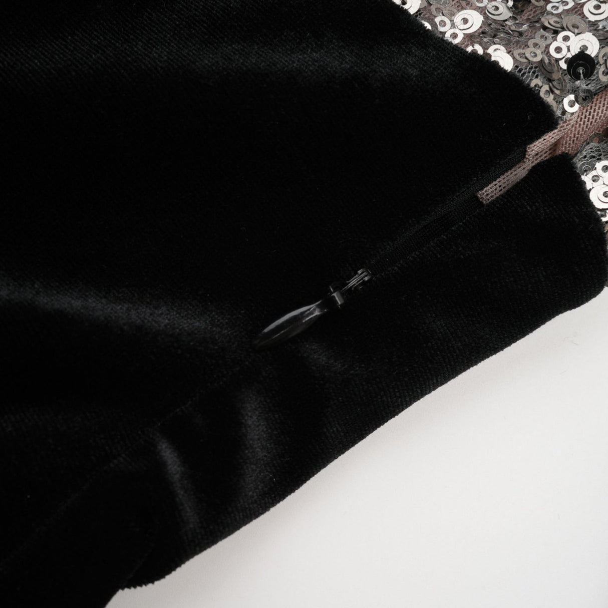 Kiara Maxi Dress - Asymmetric One - Sleeve Design with Attached Scarf & Sequin Embellishments