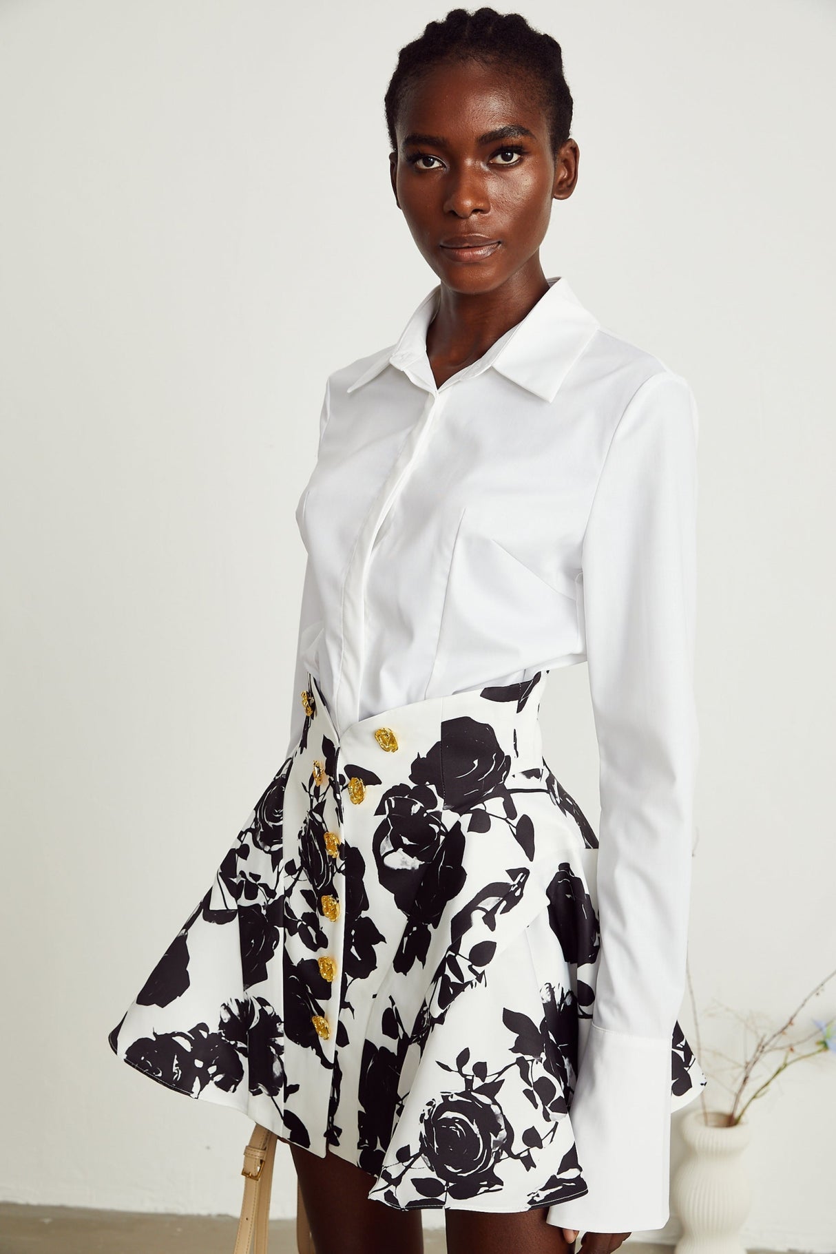 Kiara Shirt & Skirt Floral Print Matching Set