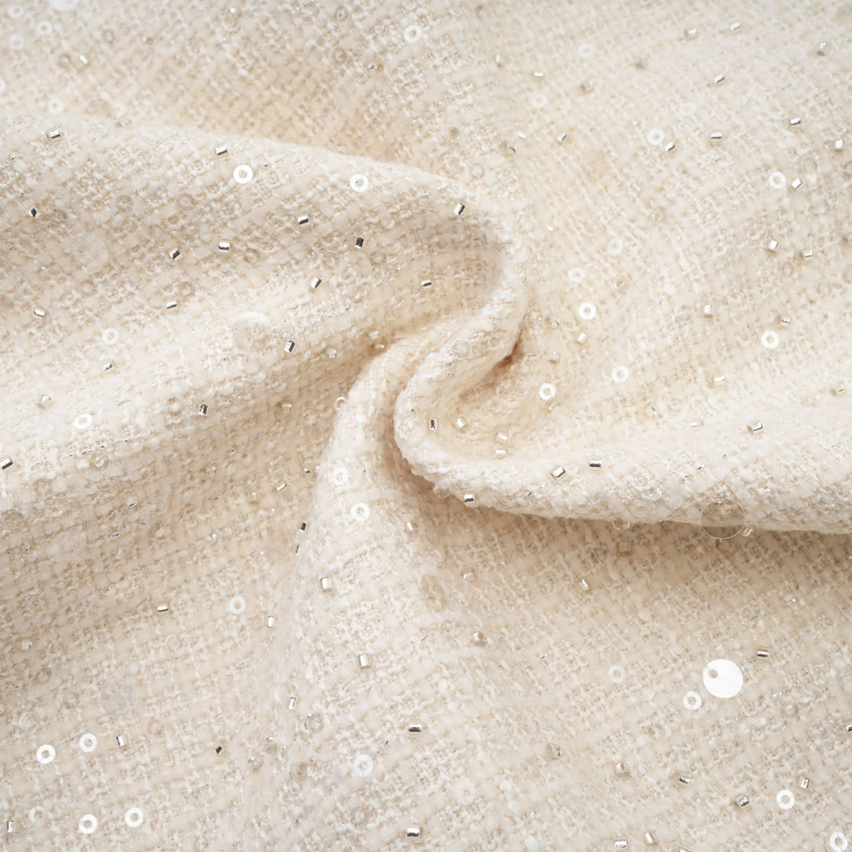 Kiera Aurora Sequin Cut - Out Mini Dress in White