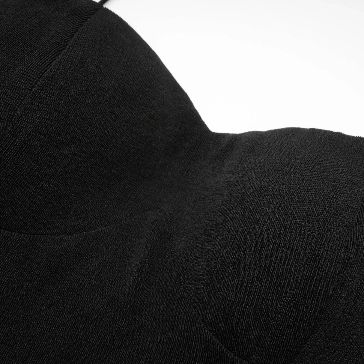 Kimberly Midi Dress Black Bustier Off - shoulder Design