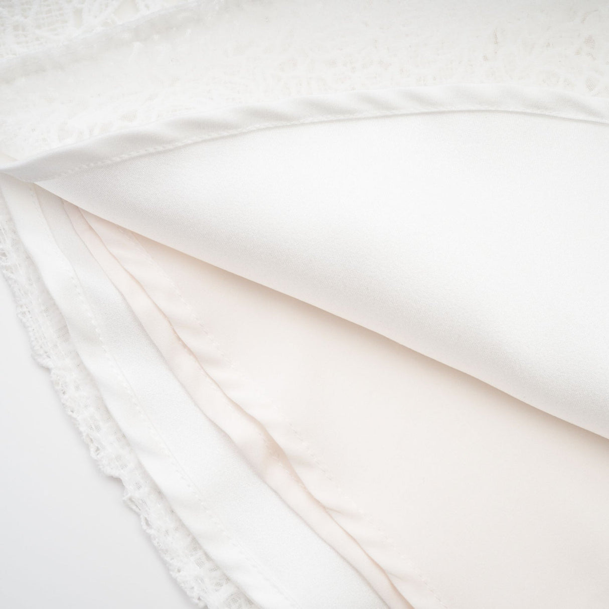 Kimberly Mini Dress White Lace Cut Out Ruffle Hem