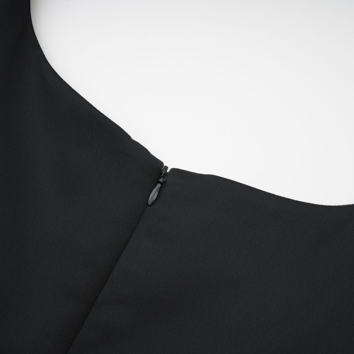 Laila Dress Black Flared Crystal Embellished & Pleated