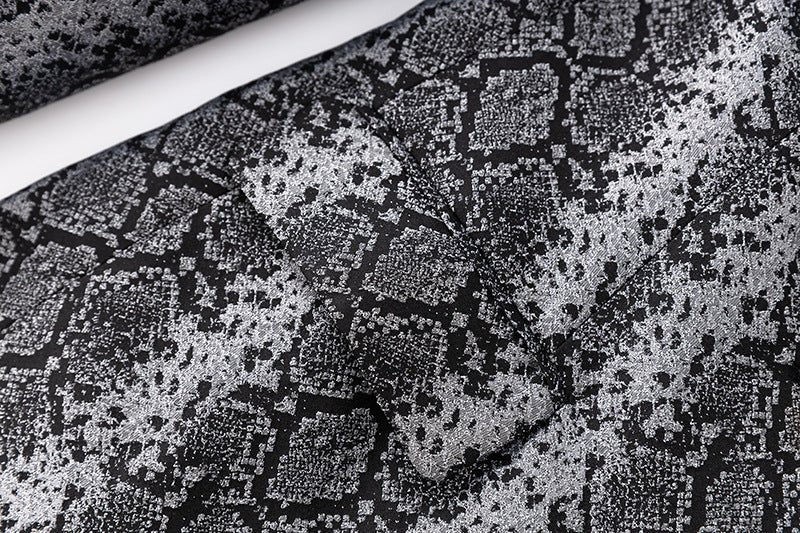 Landry Blazer - Tailored Silhouette - Snake Print Design - Metallic Accents - Slim Fit - Button Details