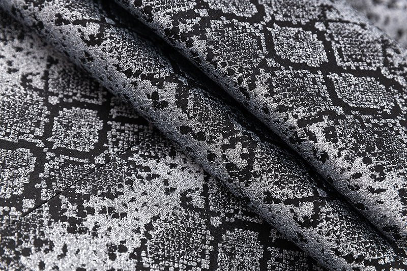 Landry Blazer - Tailored Silhouette - Snake Print Design - Metallic Accents - Slim Fit - Button Details