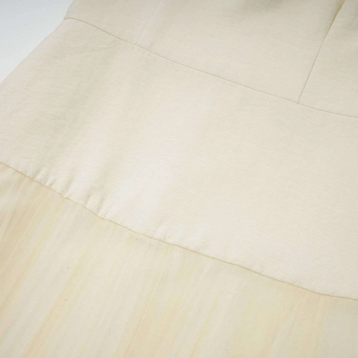 Landry Midi Dress White Tulle Bow Crystal Accent Zip Ankle - Length