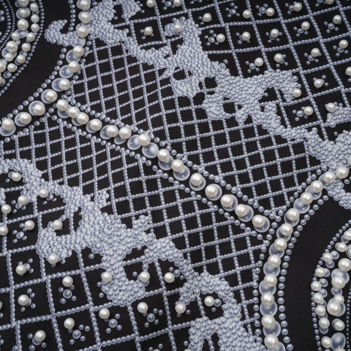 Laney Blazer Black & White Pattern VNeck Dress