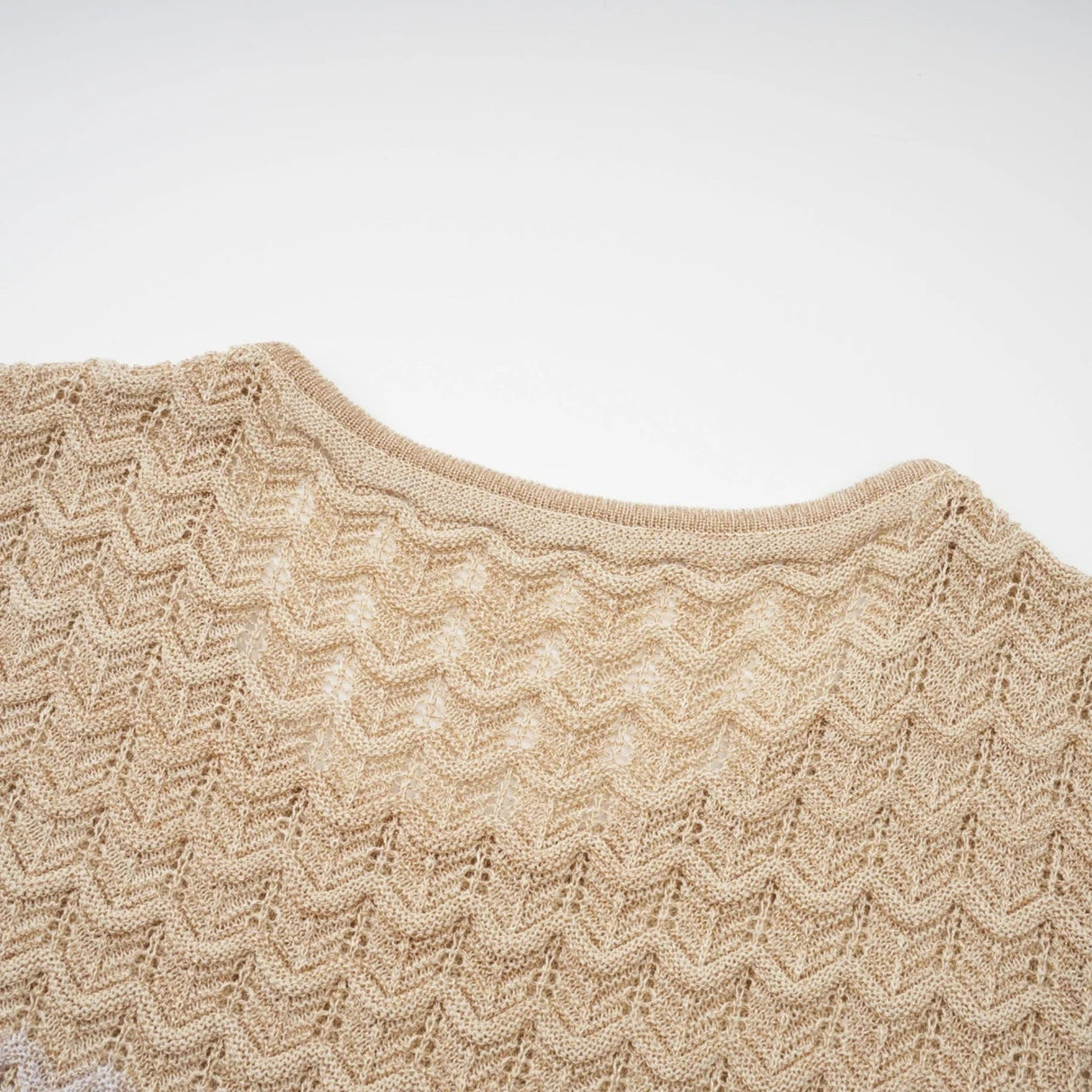 Laney Midi Dress Neutrals & Blue Ribbed Knit Texture