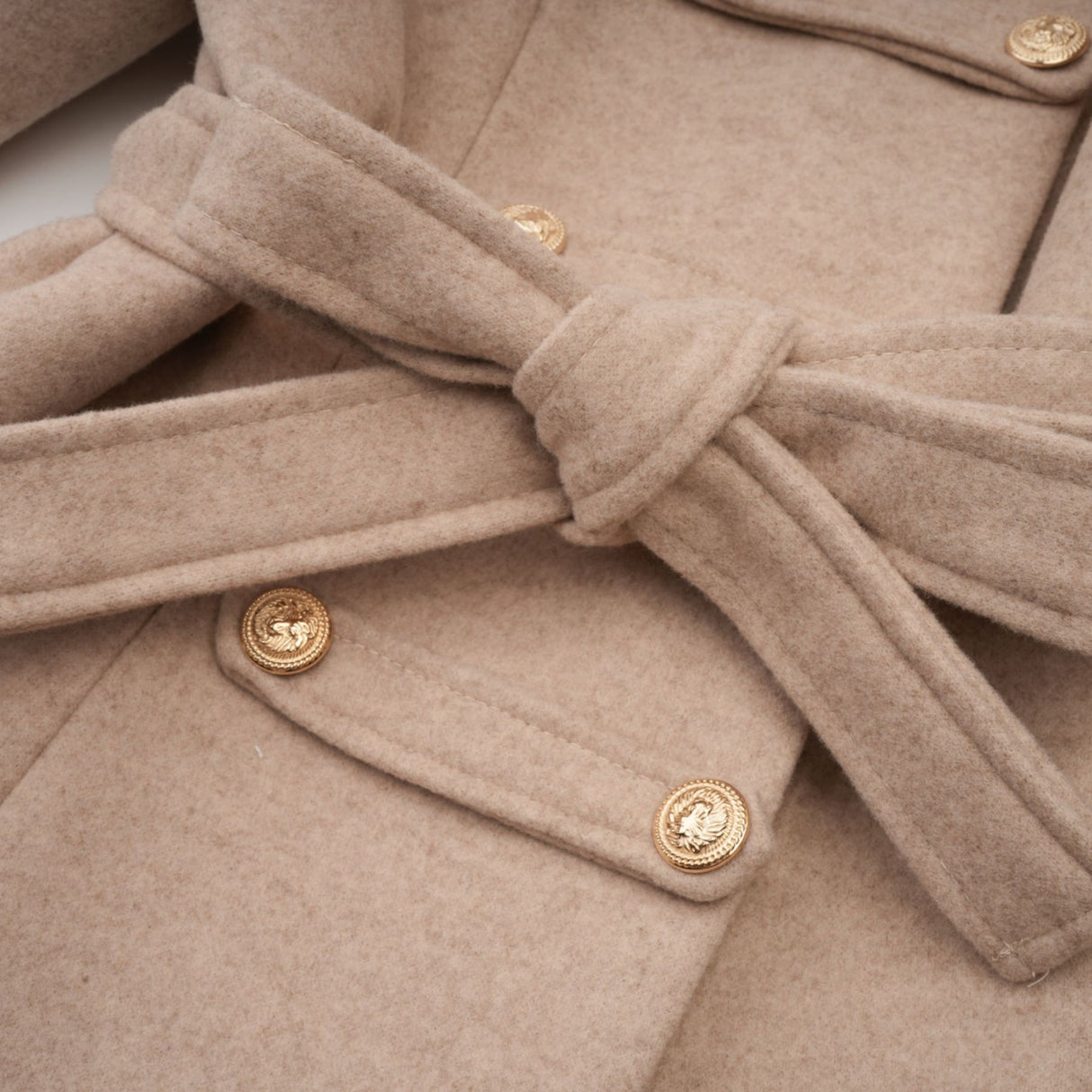 Layla Modern Coat with Detachable Cape and Scarf