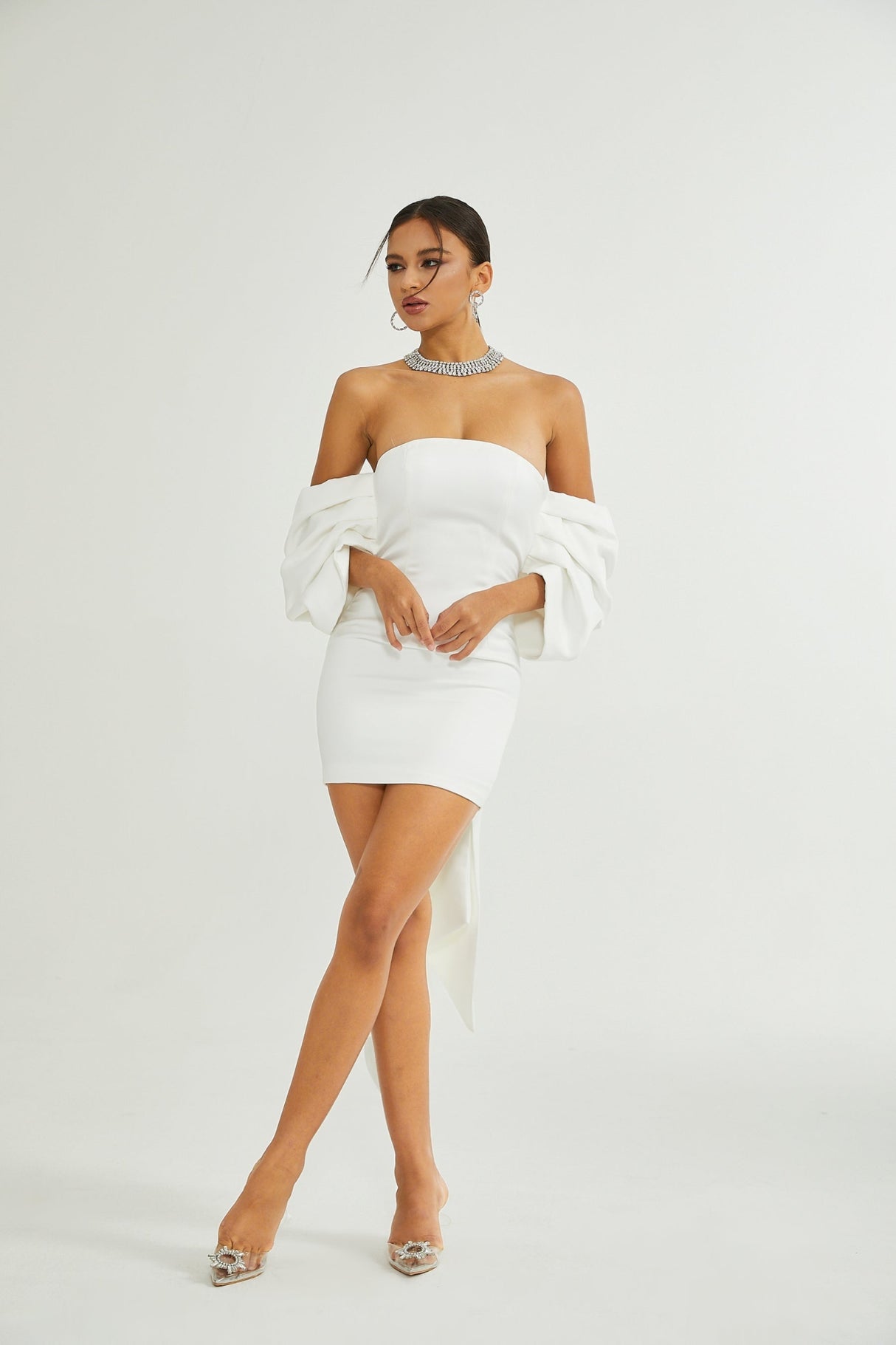 Leilani Mini Dress with Oversize Bow Detail