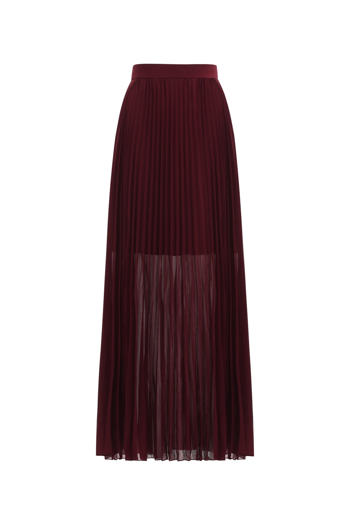 Lesly Burgundy Off-the-Shoulder Ruched Maxi Dress Long Sleeves Formal Evening Events