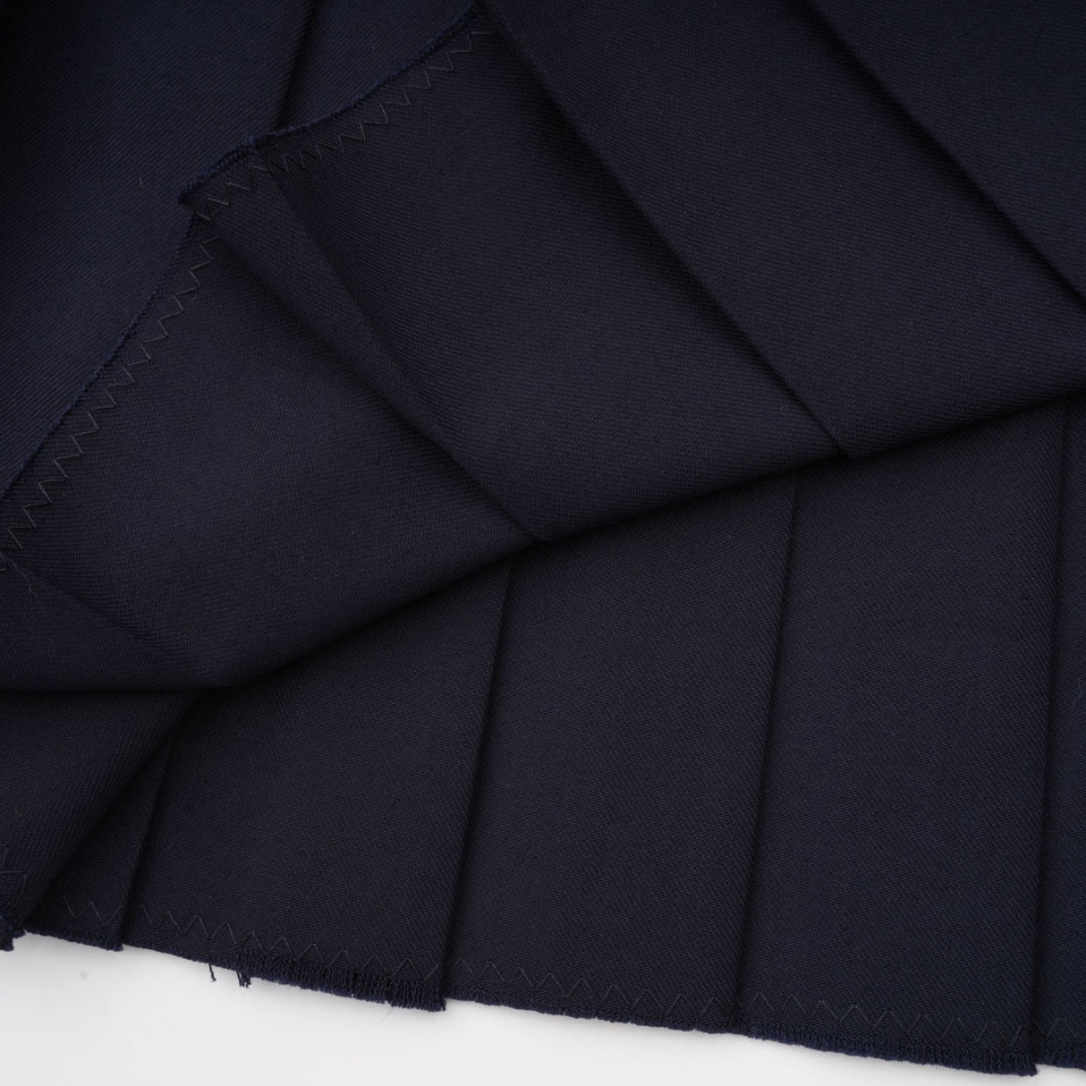 Lesly Skirt Navy Blue Embroidered Pleated ALine & Chic Mini Hem