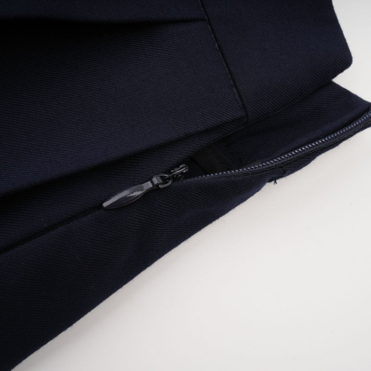 Lesly Skirt Navy Blue Embroidered Pleated ALine & Chic Mini Hem