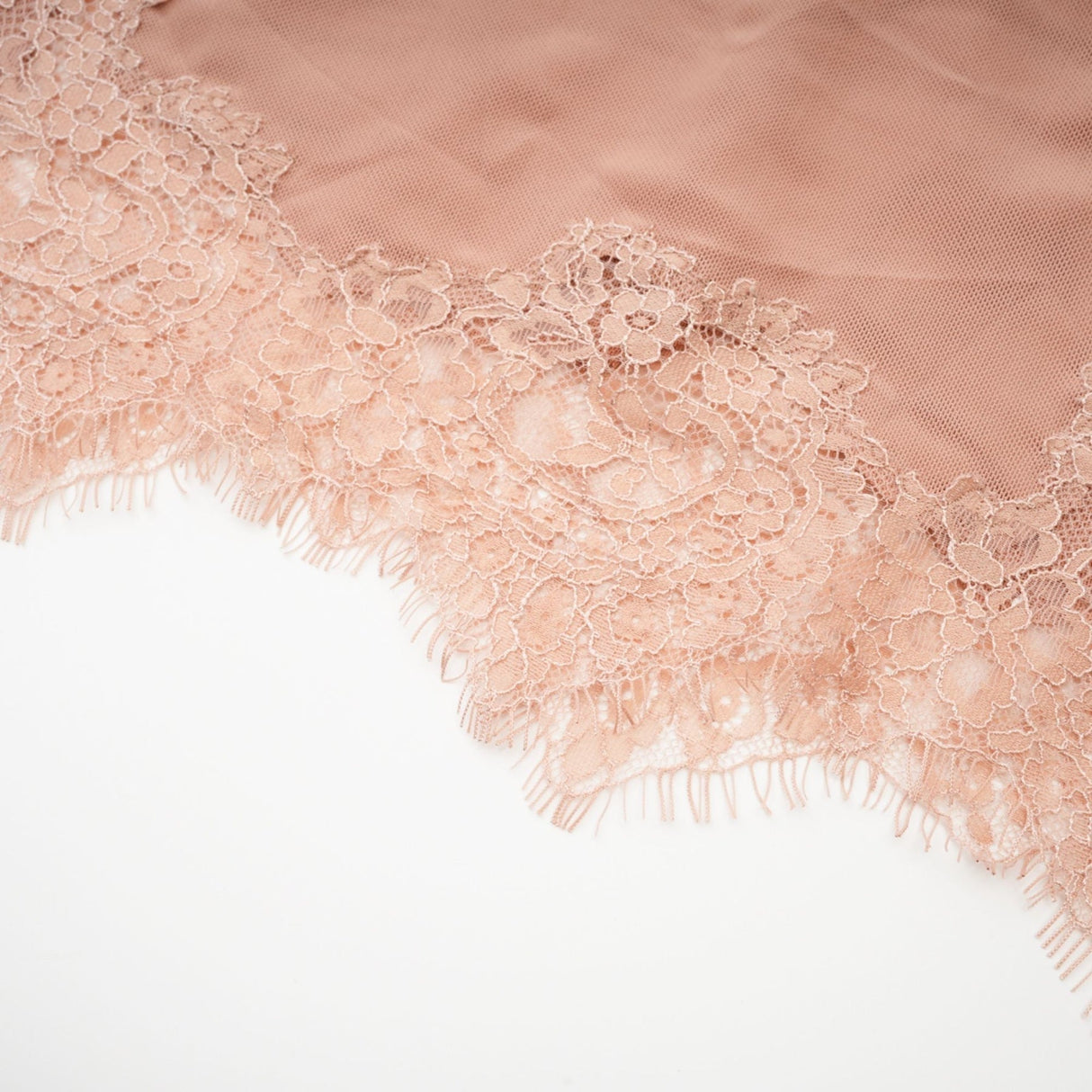 Lexi Mini Dress Pink Bustier Lace Hem & Spaghetti Straps