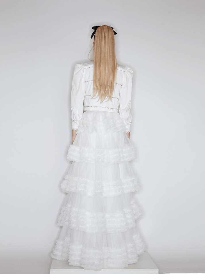 Liana Blouse - Elegant Design - Tailored Fit - Puffed Sleeves - Breathable Fabric - Versatile Style