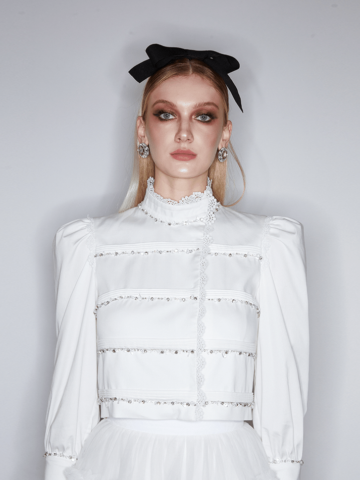 Liana Blouse - Elegant Design - Tailored Fit - Puffed Sleeves - Breathable Fabric - Versatile Style