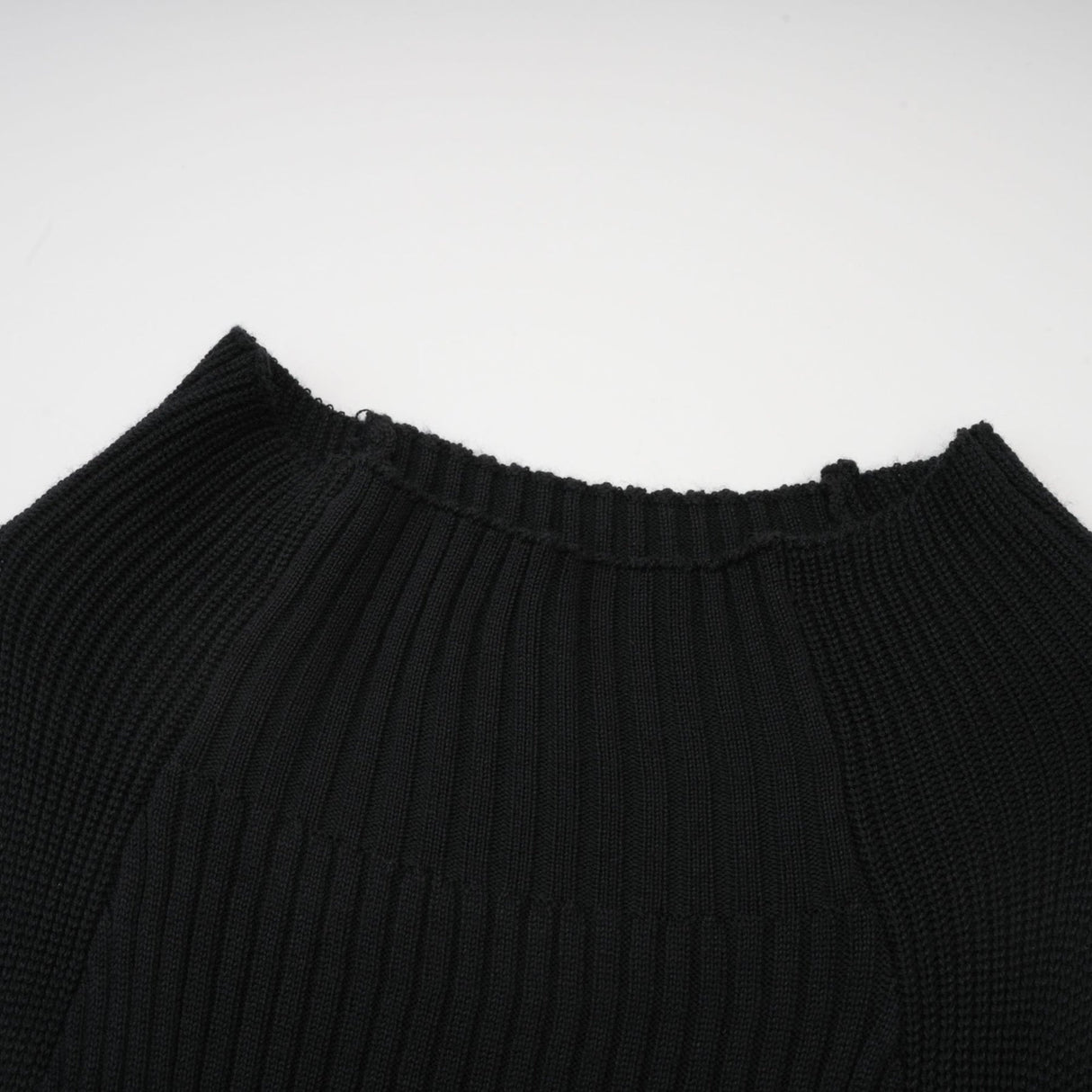 Liana Top Liana Twist Detail High Neck Sleeveless Black Ribbed