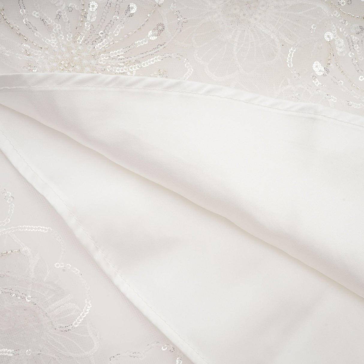 Lilah Mini Dress Crystal Floral Embellished White Square Neck