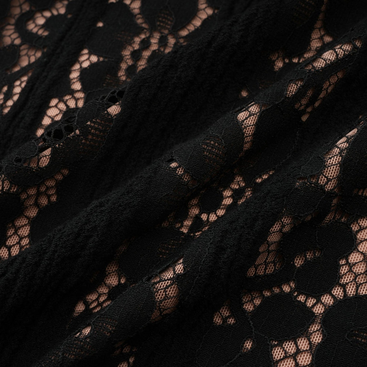 Liliana Floral Midi Dress in Black with OffShoulder Design & Flared Cuffs