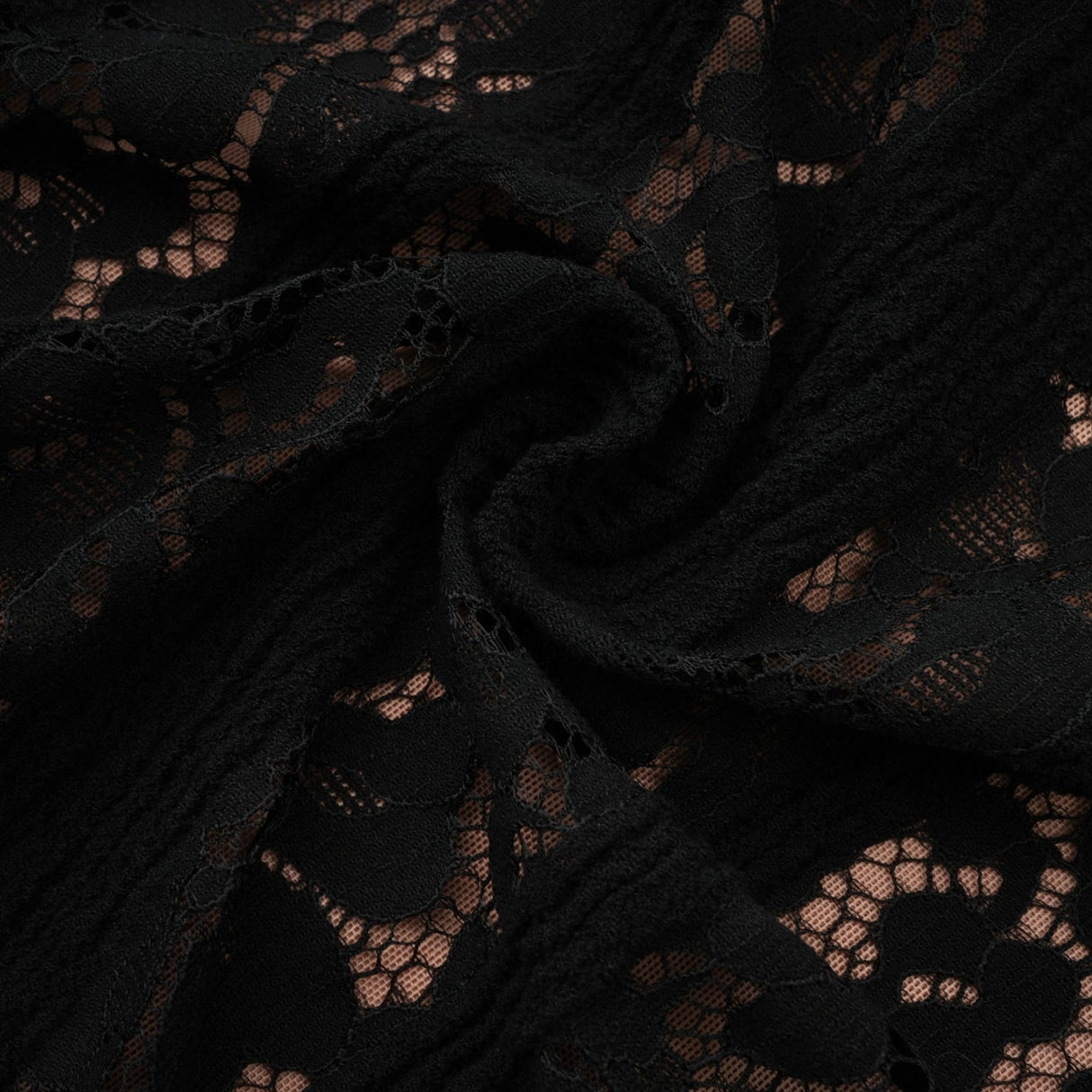 Liliana Floral Midi Dress in Black with OffShoulder Design & Flared Cuffs