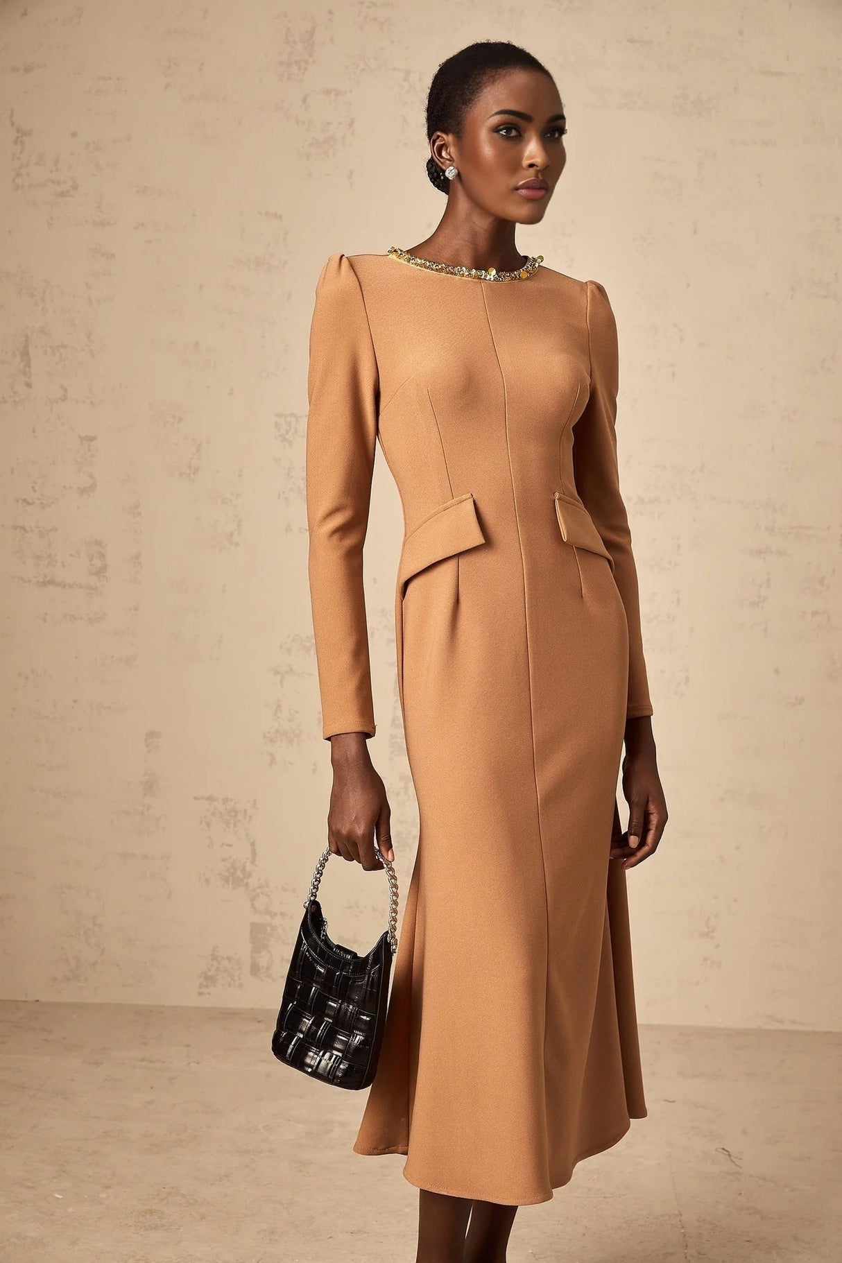 Lodovica Midi Dress Sequin Embellished Calf - Length