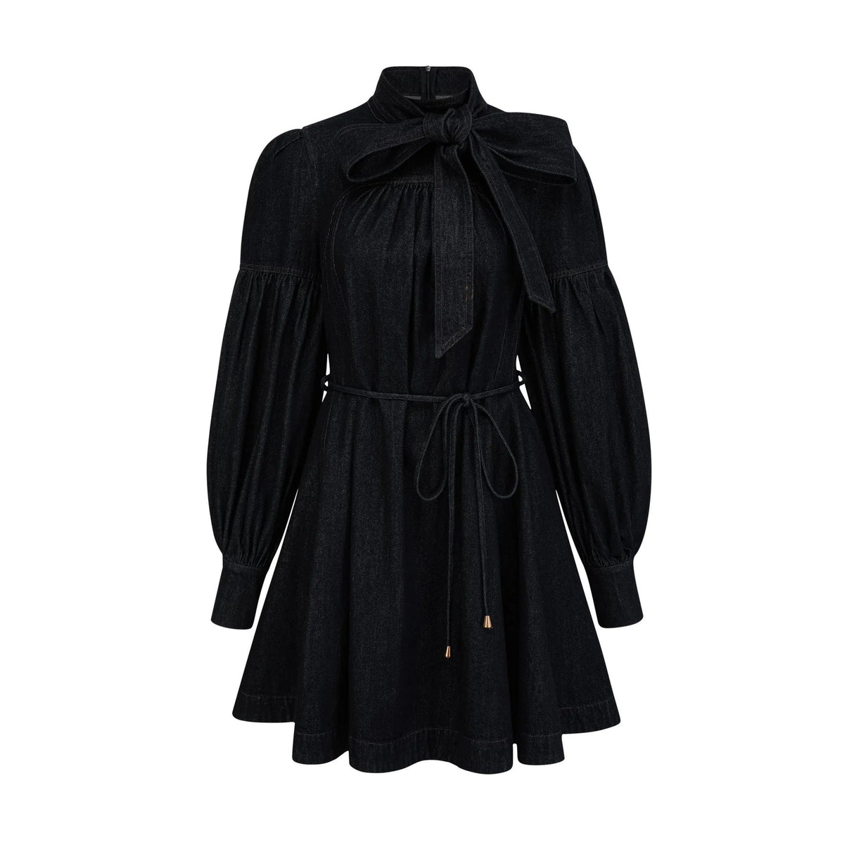 Lodovica Mini Dress Dark - Blue Contrast - Stitch Denim