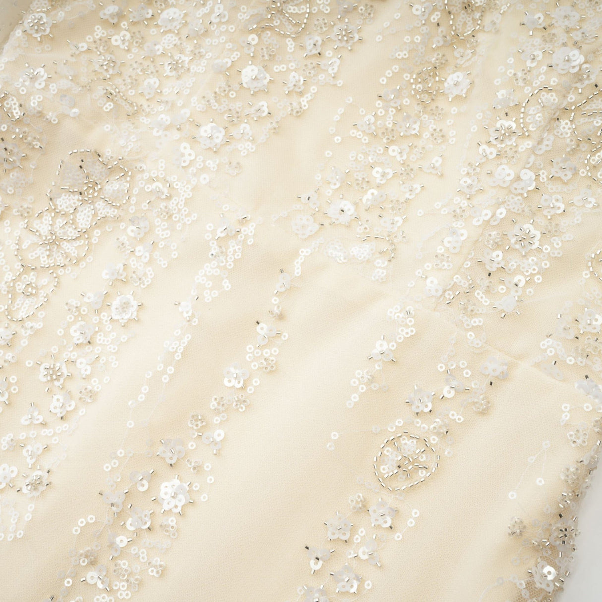 London Sequin Mini Dress with Mesh & Faux Pearl Embellishment