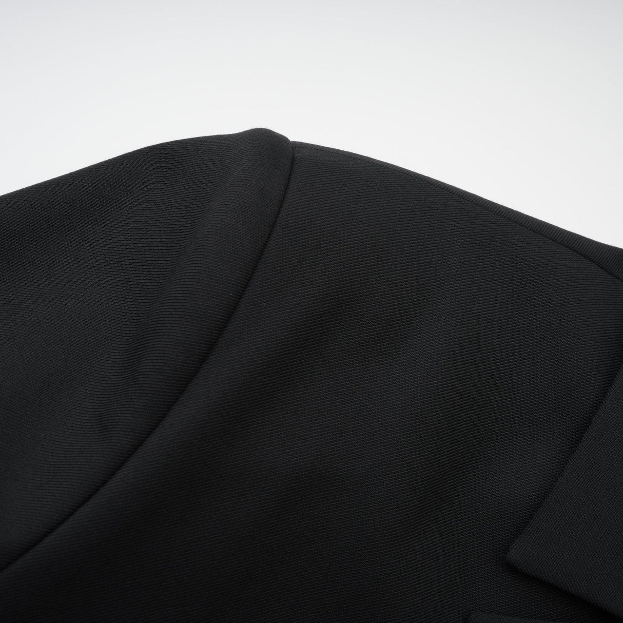 Luciana Blazer Black Wool Double Breasted Cinched & Padded