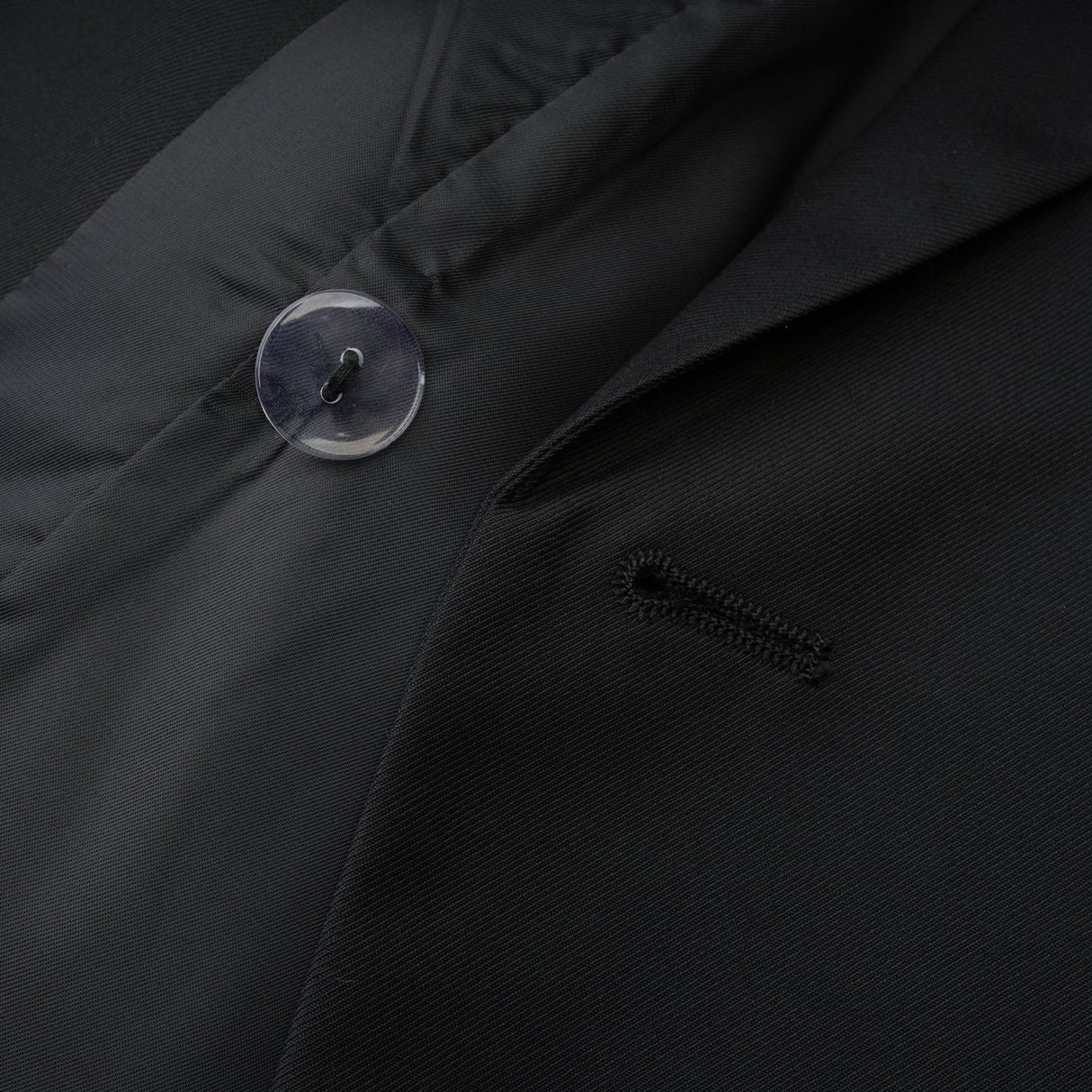 Luciana Blazer Black Wool Double Breasted Cinched & Padded