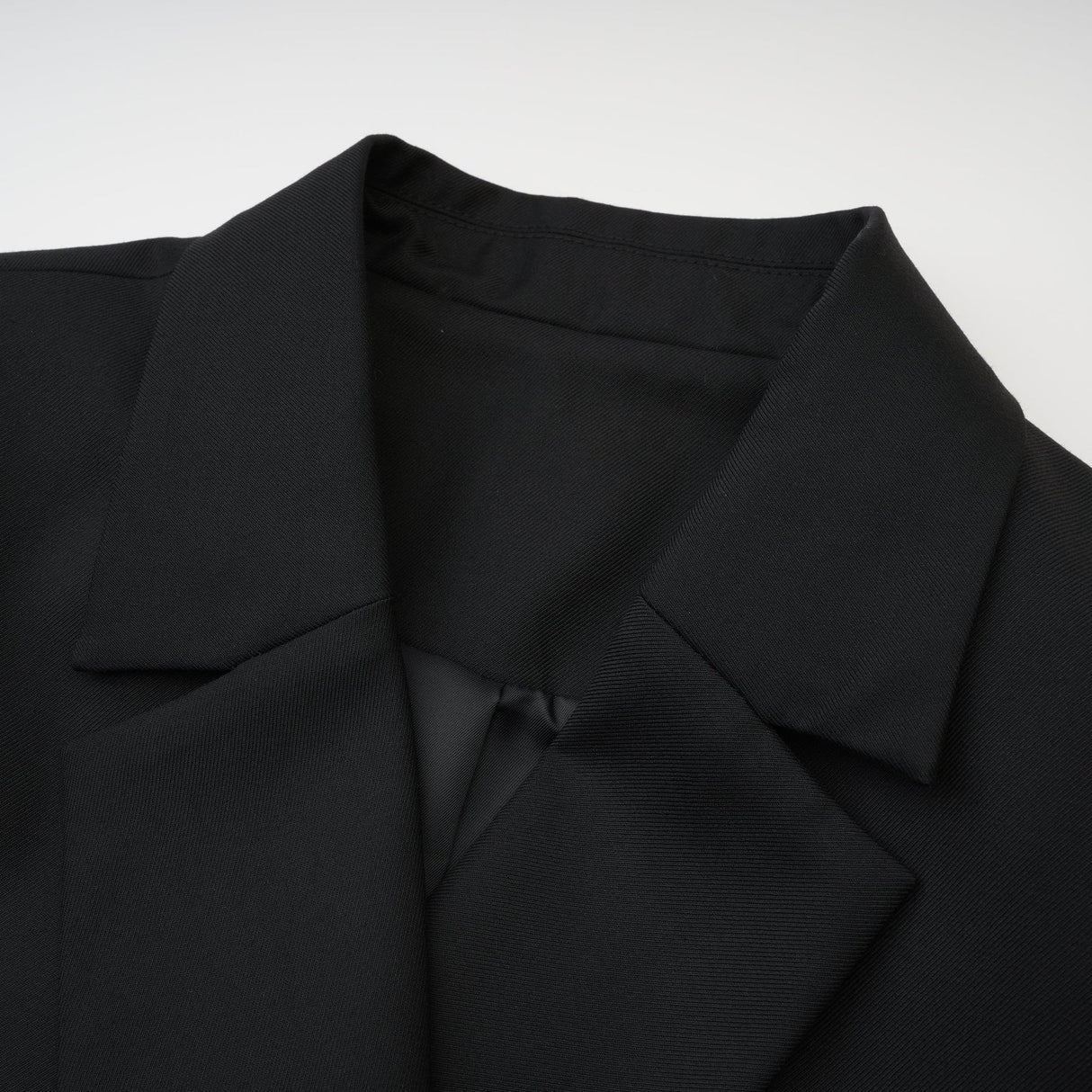 Luciana Blazer Black Wool Double Breasted Cinched & Padded