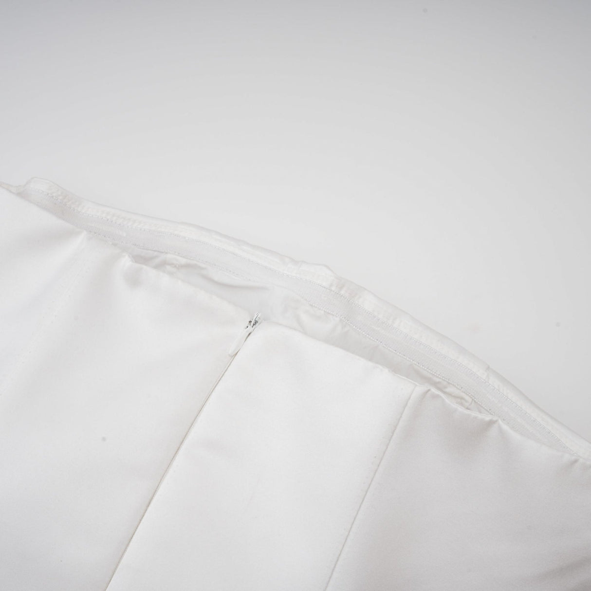 Lucie White Strapless Mini Dress With 3D Floral Hem