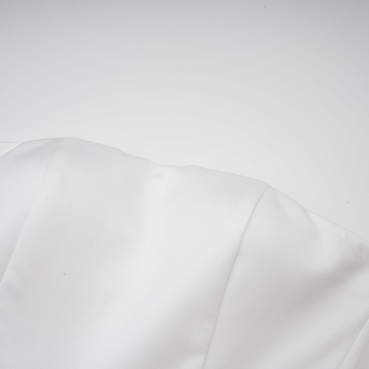 Lucie White Strapless Mini Dress With 3D Floral Hem