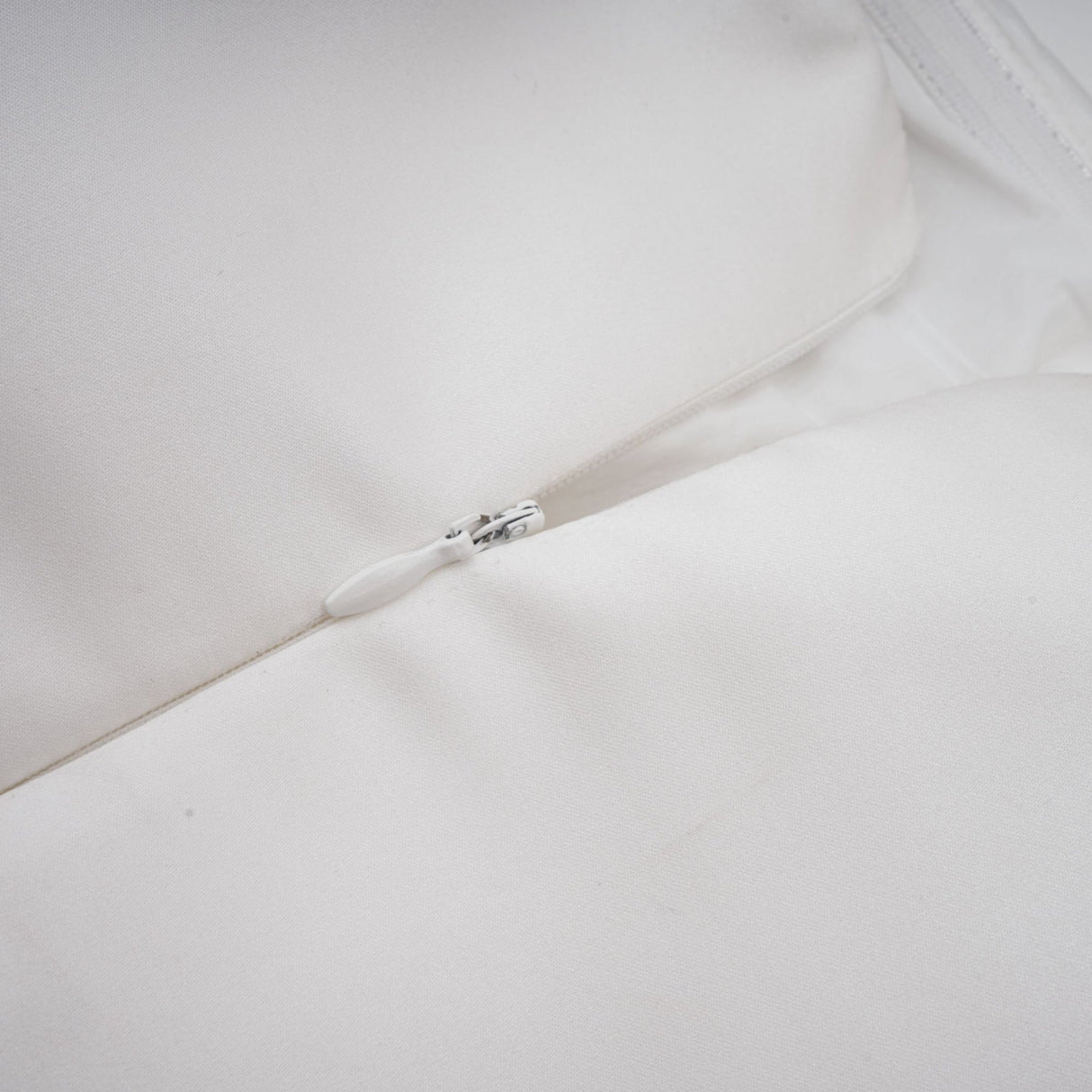 Lucie White Strapless Mini Dress With 3D Floral Hem