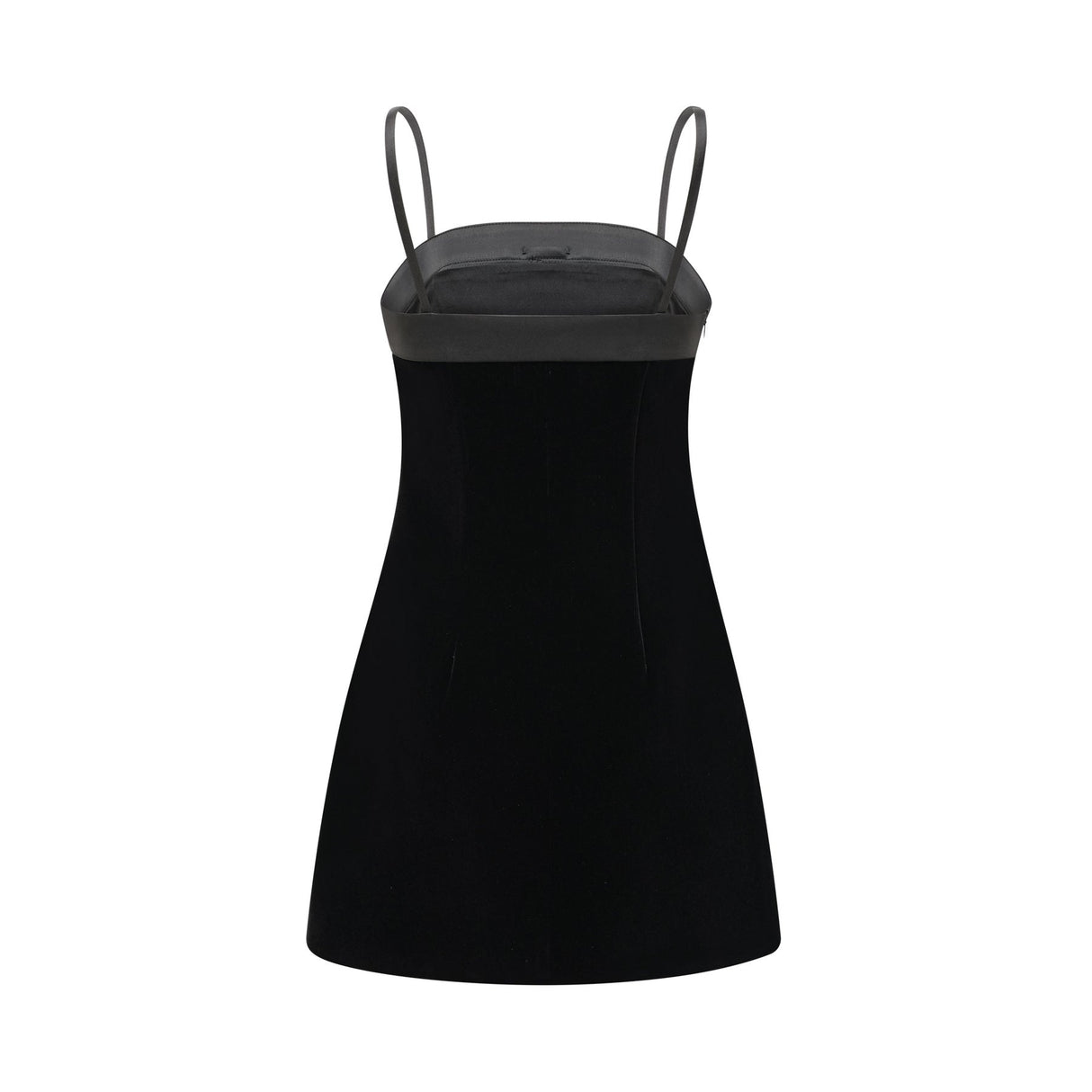 Madalynn Mini Dress Black Bow Sleeveless Bow Detail Straight Hem