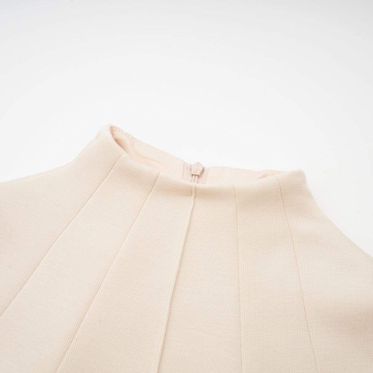 Madalynn Sleeveless Mock Neck Pleated Knitted Midi Dress