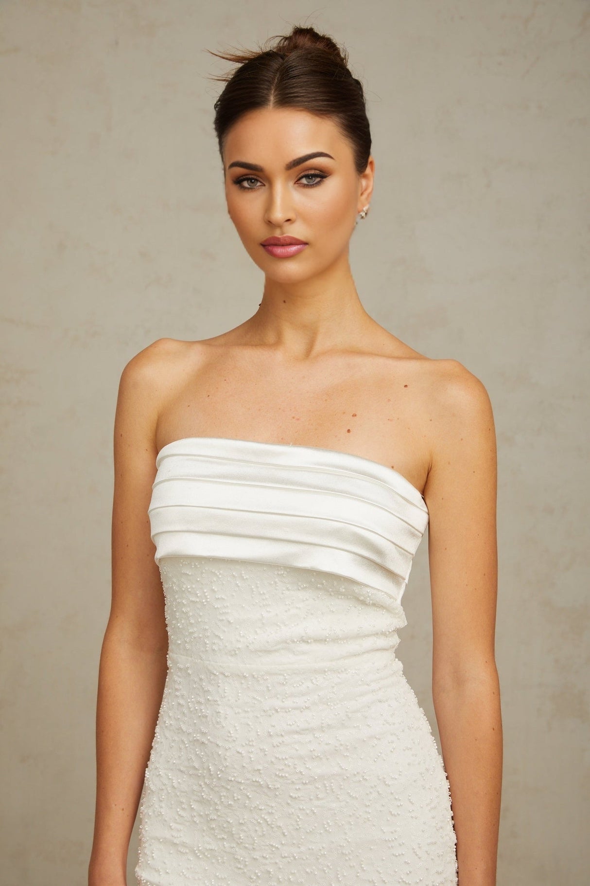 Madison Mini Dress White Sequin Off Shoulder Glam