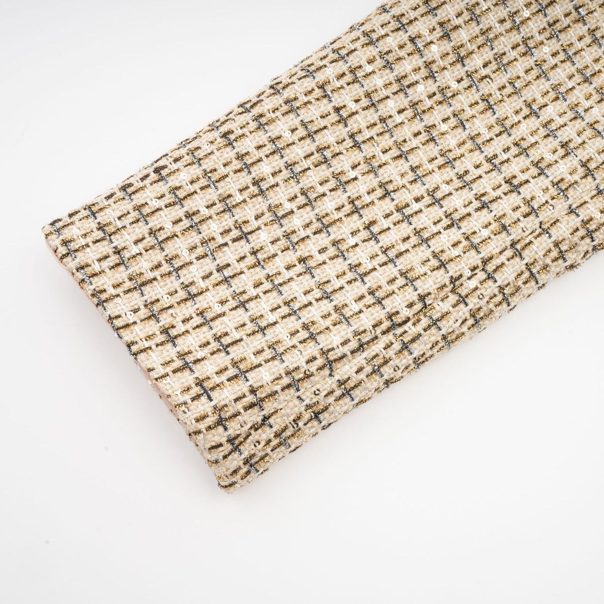 Maeve Jacket & Skirt Gold Tweed Sequin Set