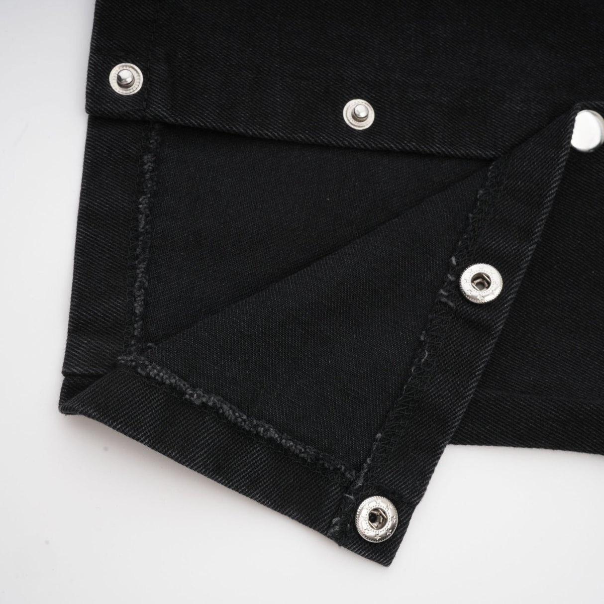 Malaya Jeans Black Buttoned Wide Leg