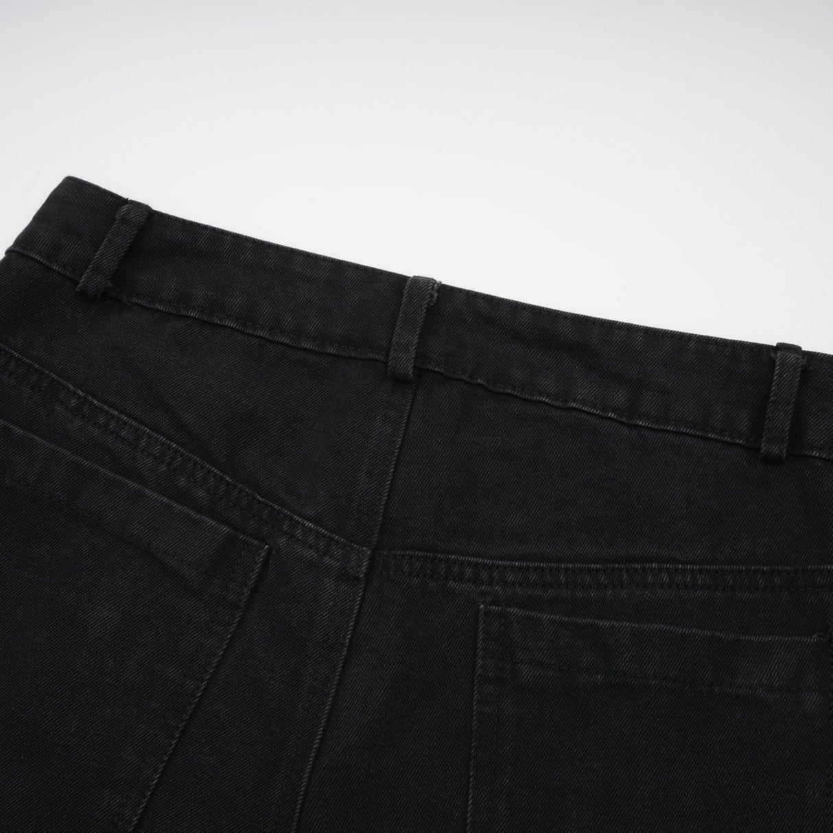 Malaya Jeans Black Buttoned Wide Leg