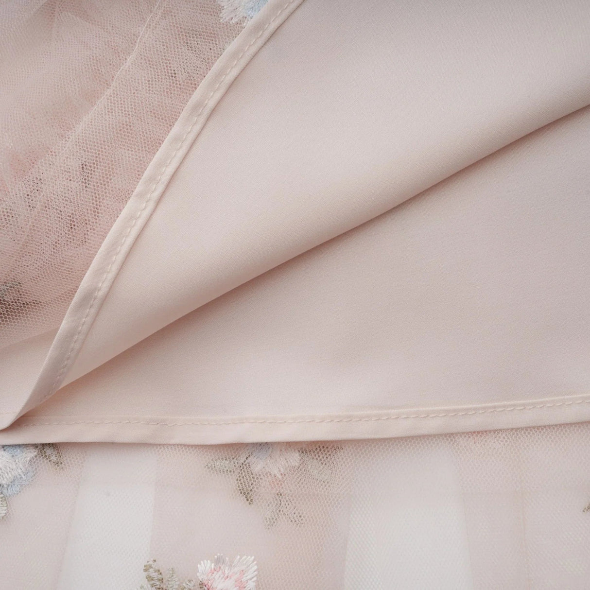 Malia Midi Dress Floral - Embroidered Tiered Ruffle & Back Zipper