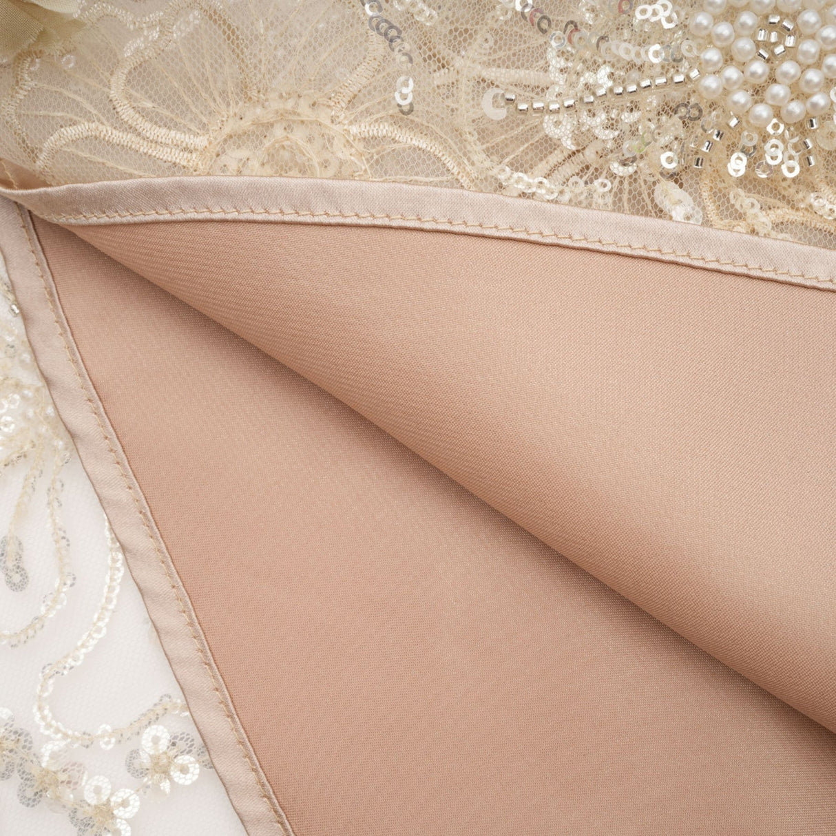 Margherita Mini Dress with Floral Appliqué and Crystal Embellishment