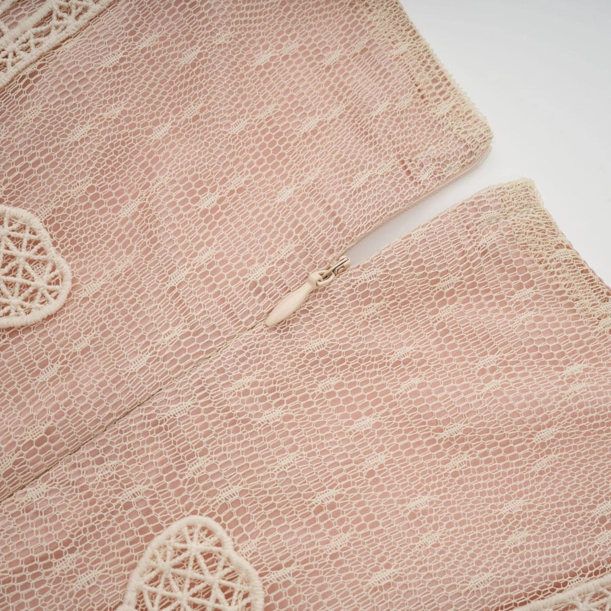 Maria Midi Dress Floral - Lace Paneling Peplum Waist Tulle Neutrals