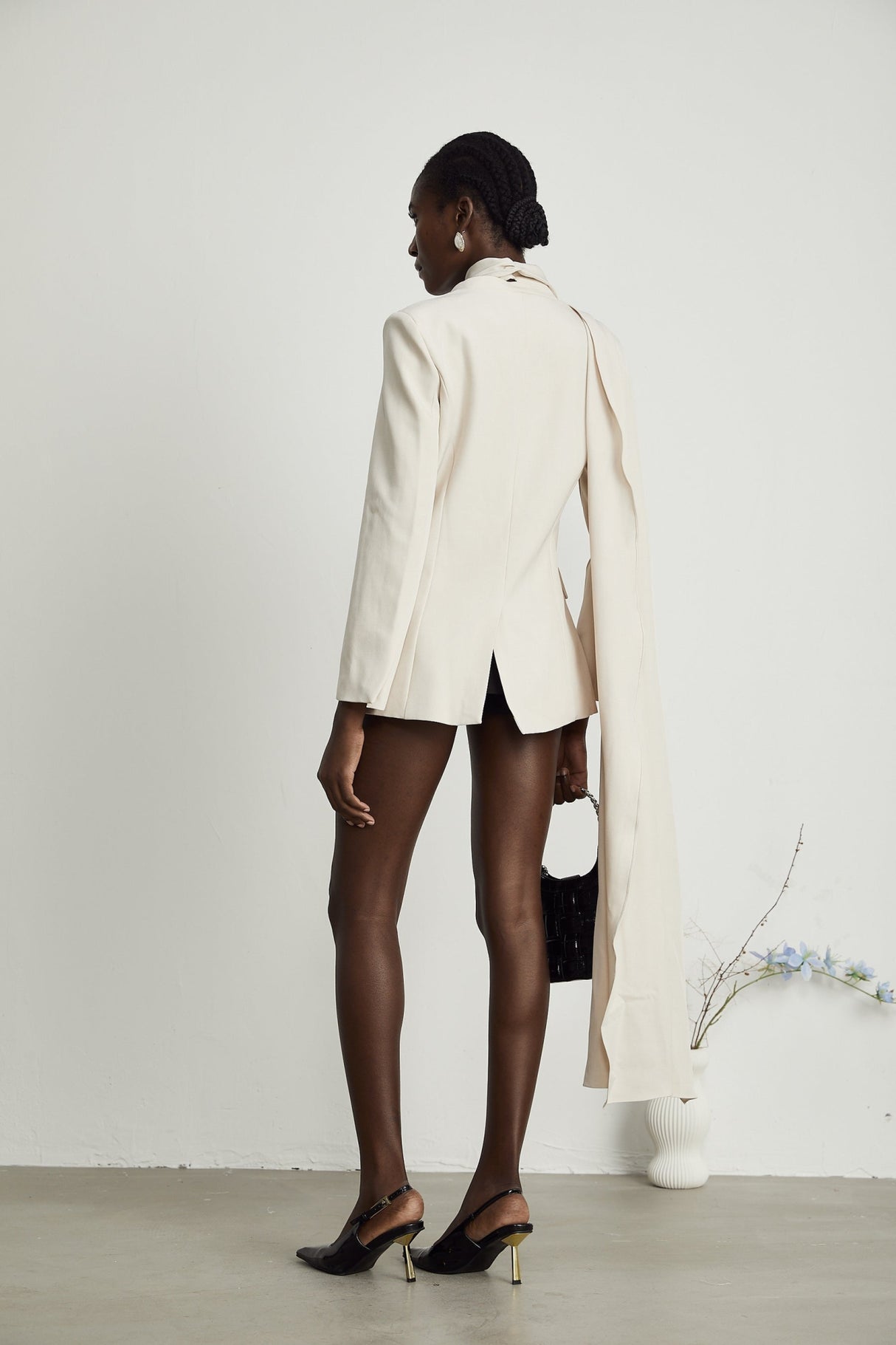 Marina Classic Jacket with Scarf Detailing