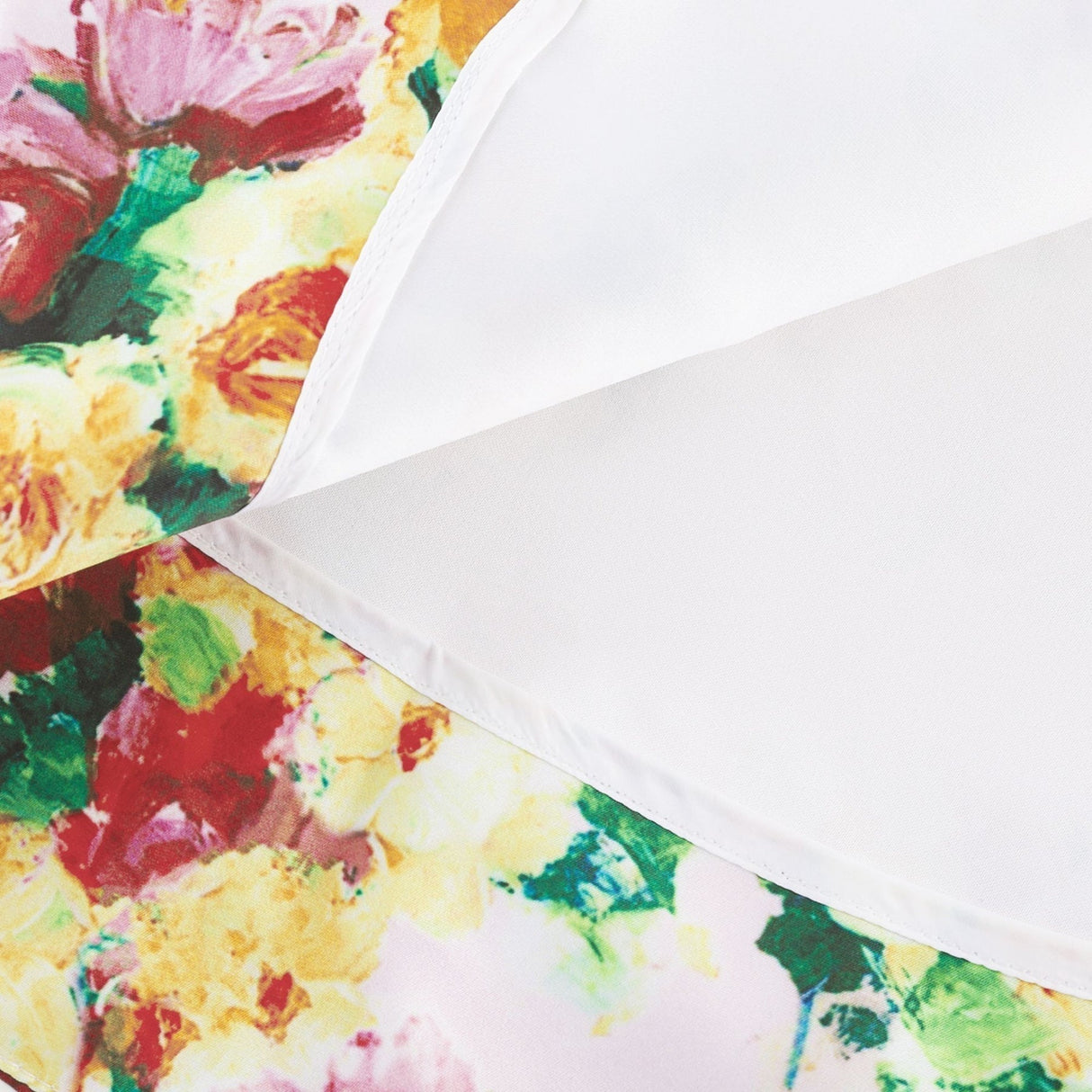 Marina Mini Dress Floral ALine Square Neck Chic