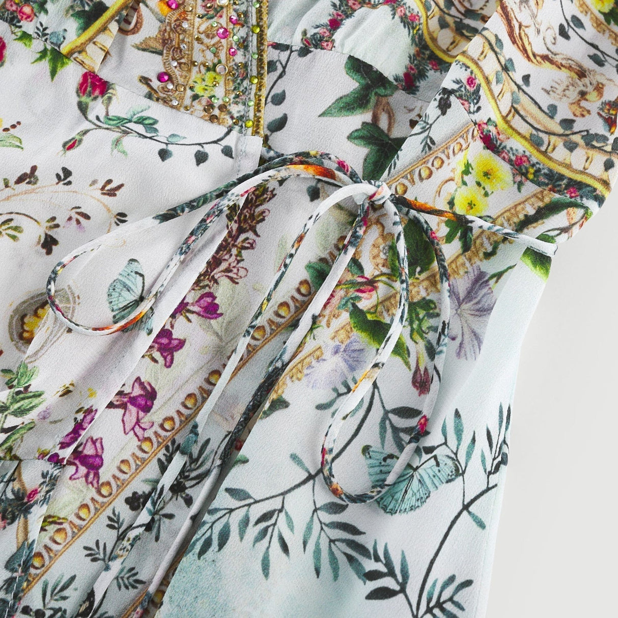 Mariuccia Mini Dress Renaissance Romance Ruffle & Crystal