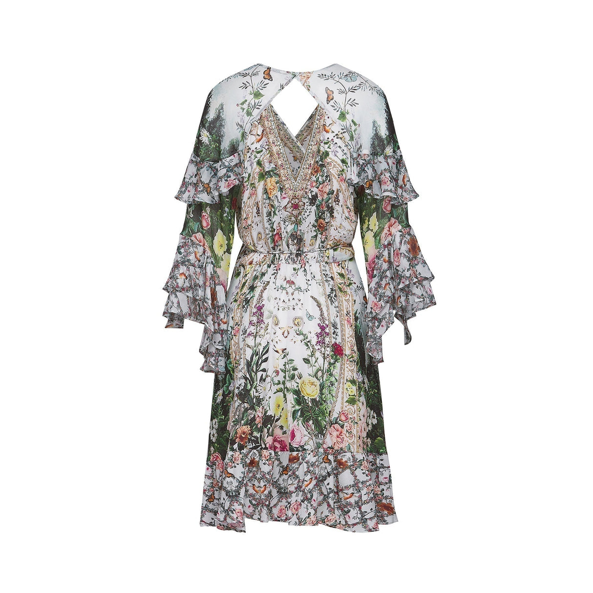 Mariuccia Mini Dress Renaissance Romance Ruffle & Crystal