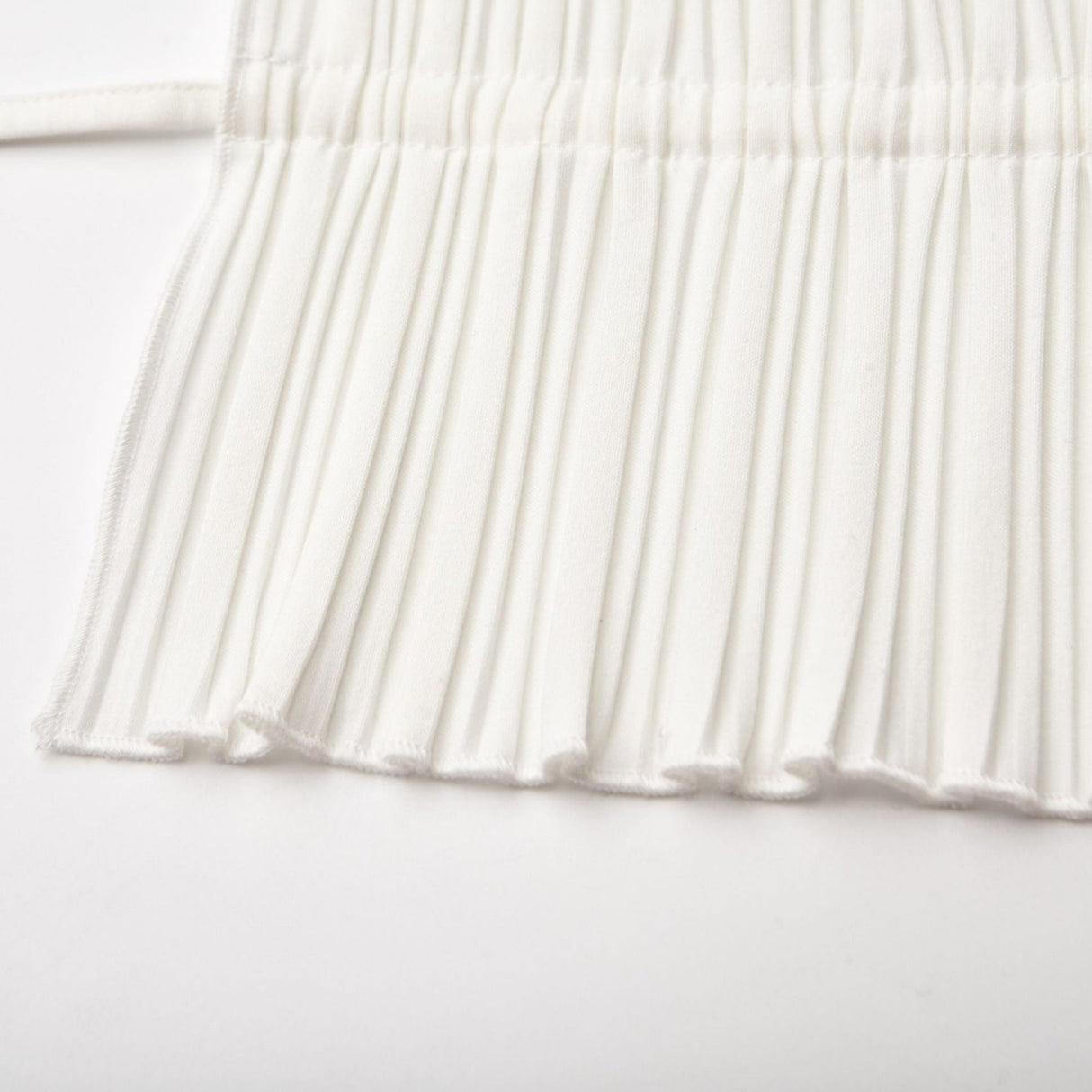 Mariuccia Skirt & Top Set White Pleated Open Back & Slit