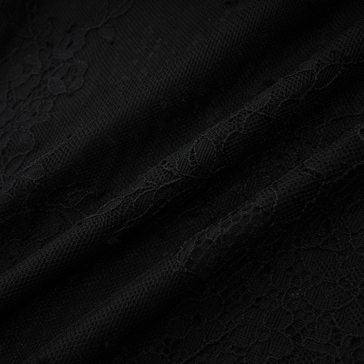 Marta Maxi Dress in Black - Asymmetrical Crossover Style with Lace Overlay & Crystal Embellishments