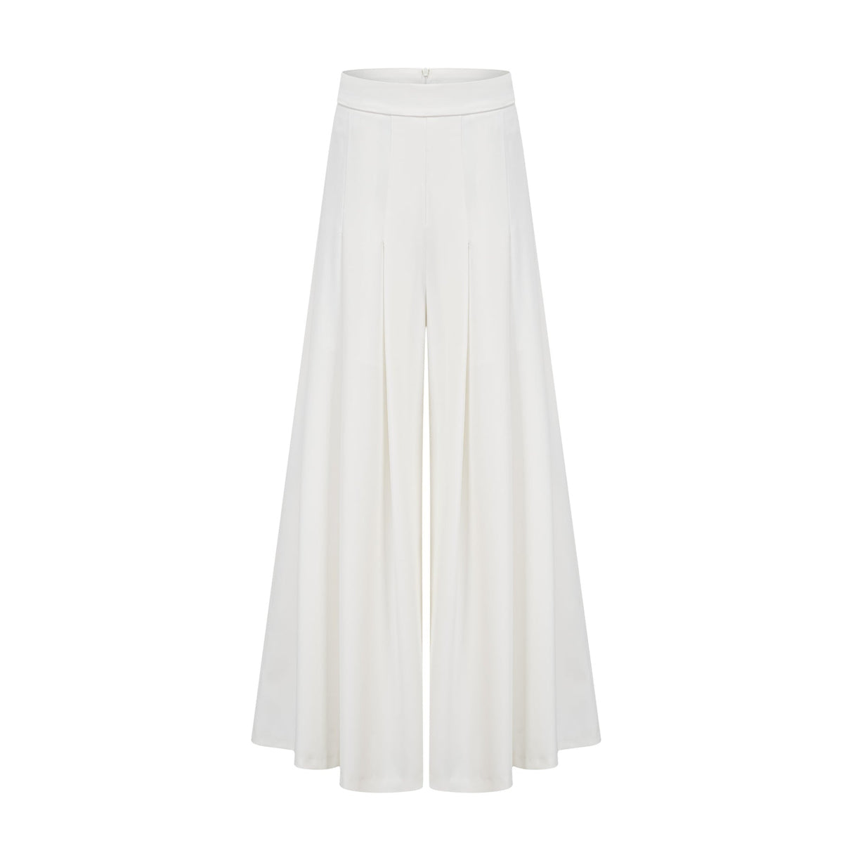 Mary Top & Trousers White Asymmetric One Shoulder Matching
