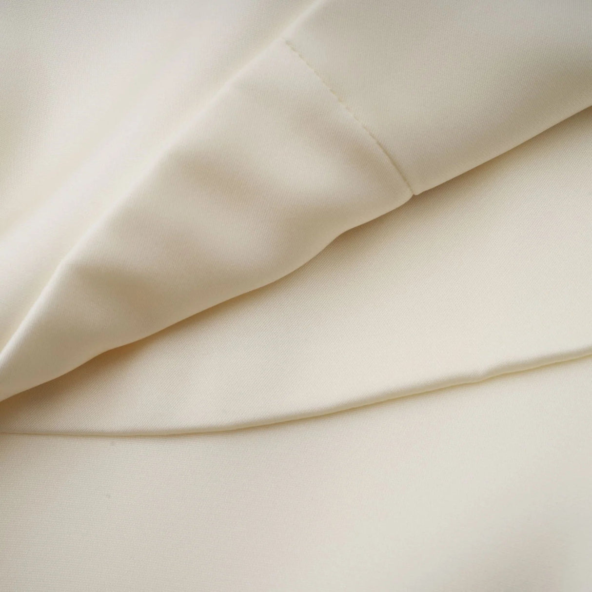 Mattea Mini Dress White Satin Ruffled Shawl Panel Open Back & Thigh - Length