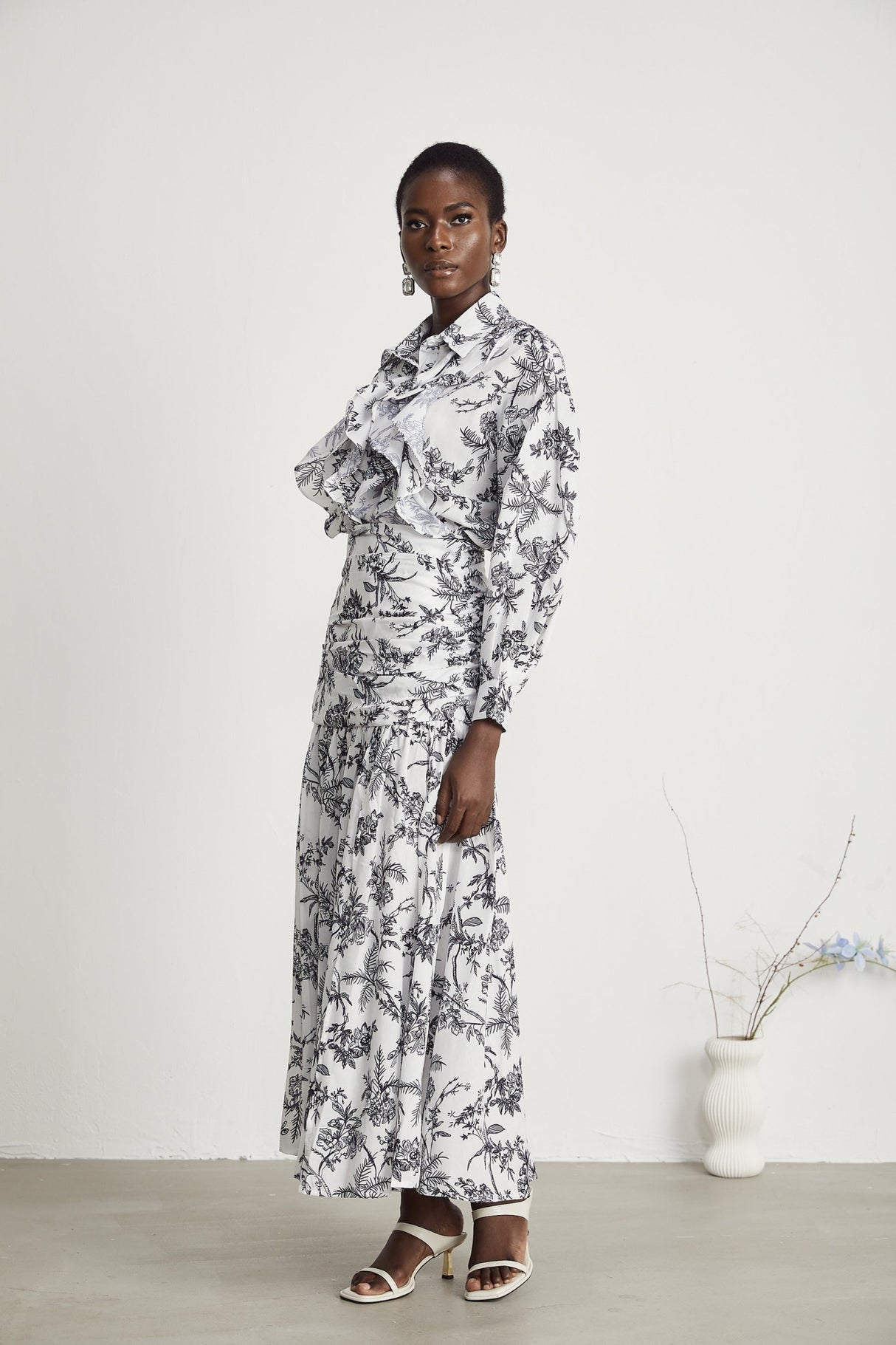 Maya Shirt & Skirt Graphic Print Matching Set